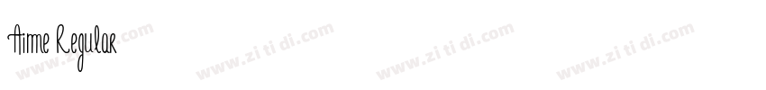 Aime Regular字体转换